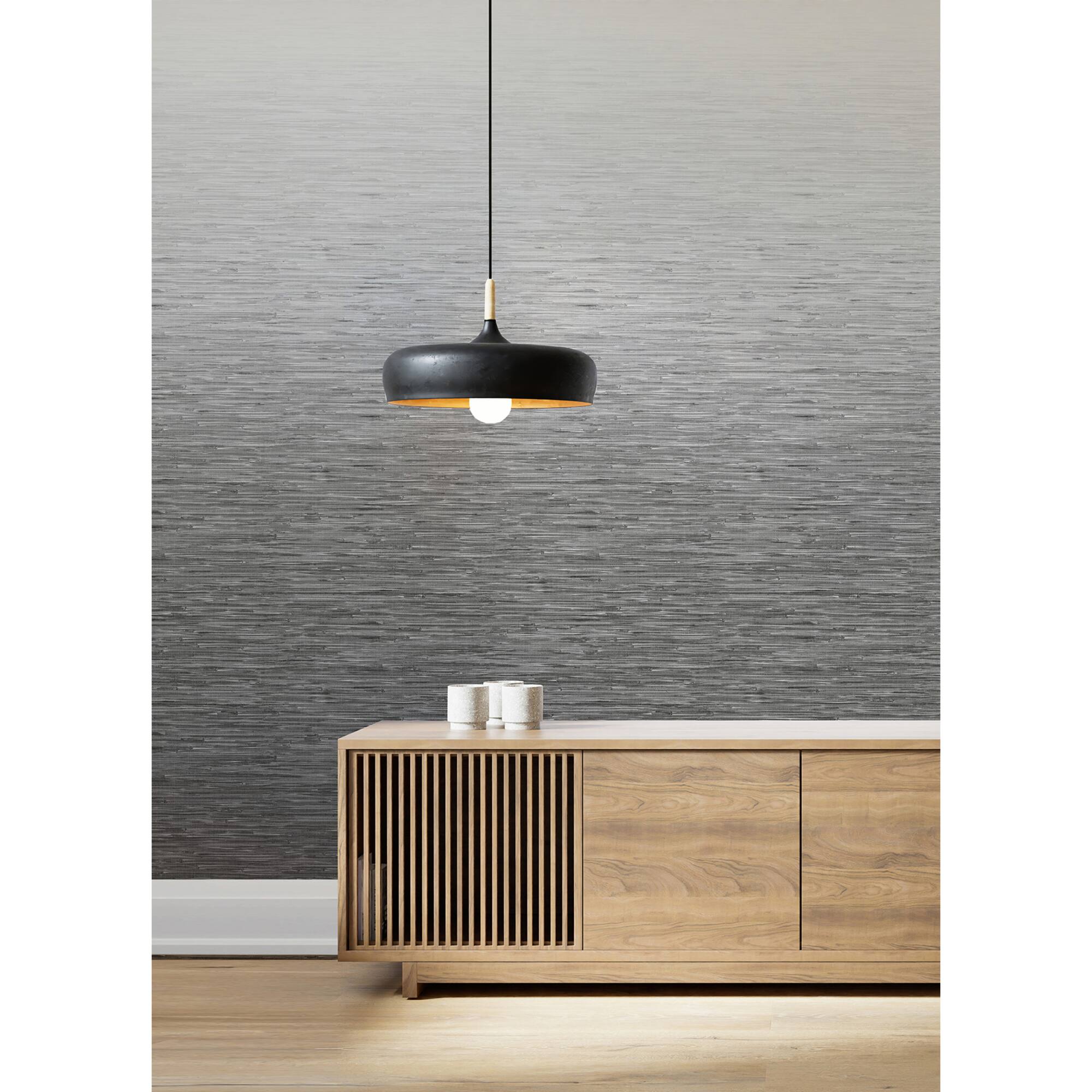 Katie Hunt Light Gray Ombre Mist Wall Mural